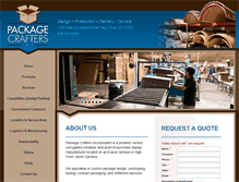 Tablet Screenshot of packagecrafters.com